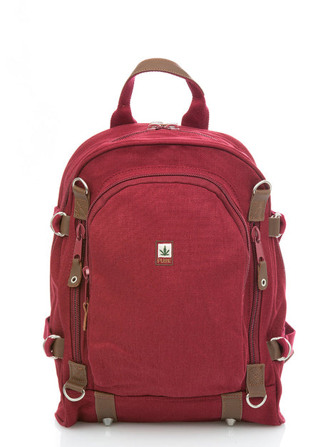 PURE HF backpack with external zip in hemp