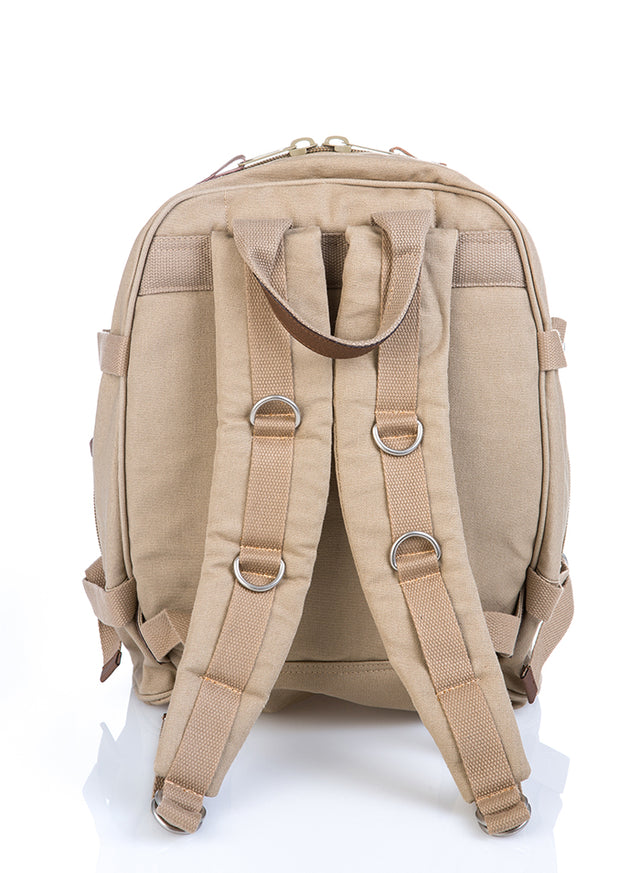 PURE HF backpack with external zip in hemp