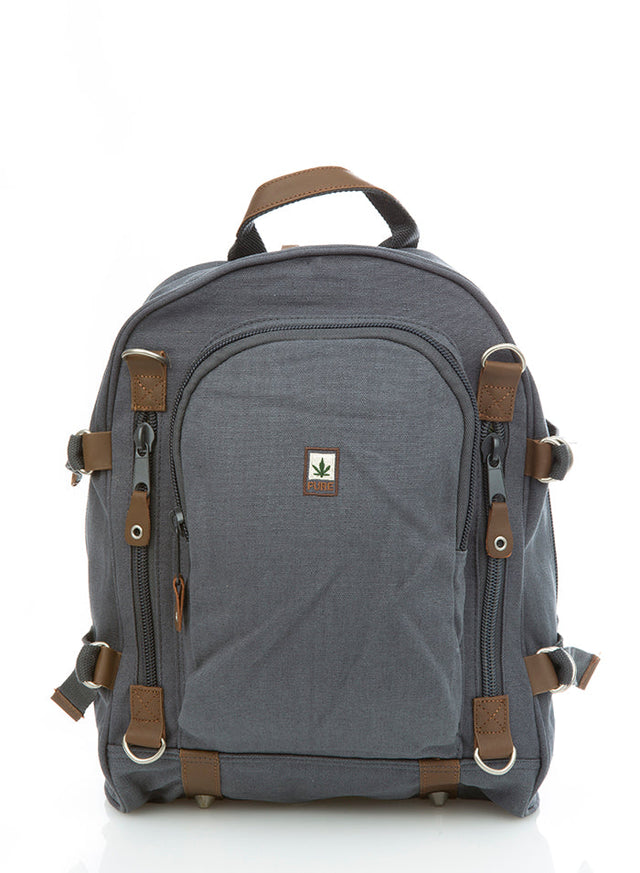 PURE HF backpack with external zip in hemp