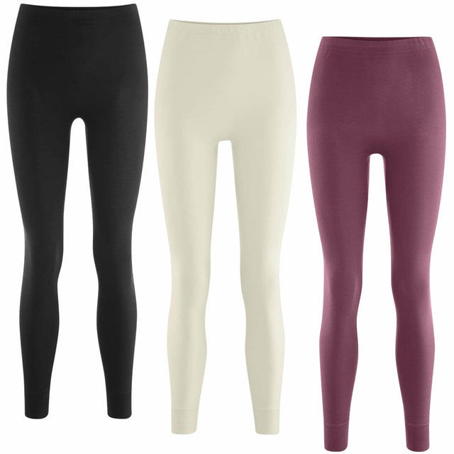 Mutande lunghe leggings da donna 100% cotone biologico