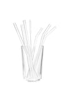 Borosilicate glass straws set of 6 pieces