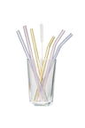 Borosilicate glass straws set of 6 pieces