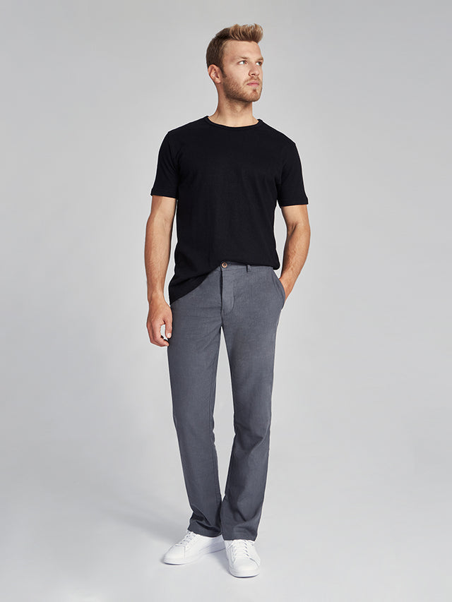 Unisex chino trousers in hemp and organic cotton