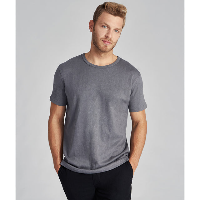 Steel Gray men's T-shirt in hemp and organic cotton