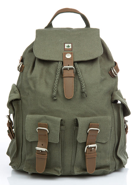 XL Pure hemp backpack with 4 external pockets