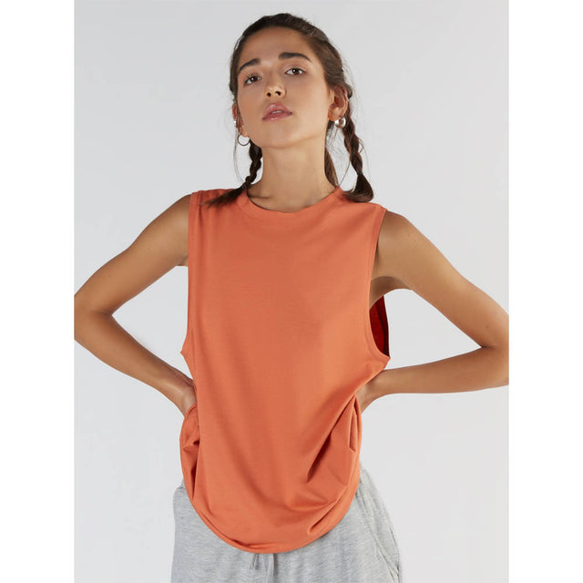 Loose Fit Sport Tank Top in Organic Cotton and Micromodal