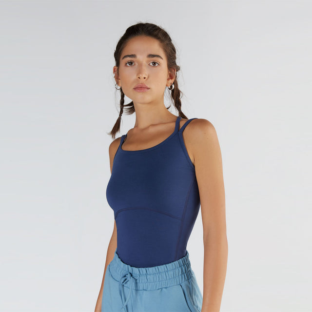 Top Sport tank top with narrow strap in Micromodal