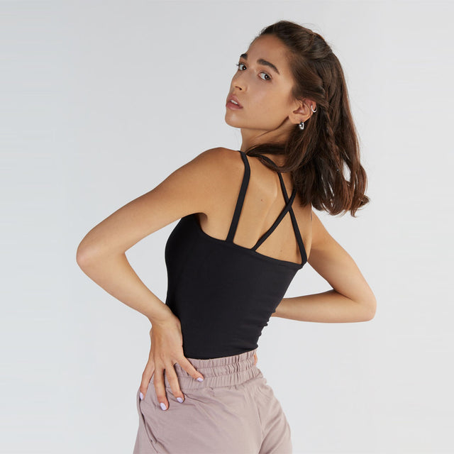 Top Sport tank top with narrow strap in Micromodal