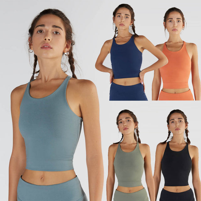 Crop Top for Sports in Organic Cotton