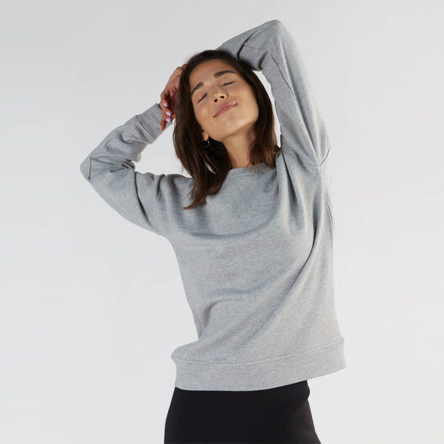 Women's sports sweatshirt in organic cotton and Tencel