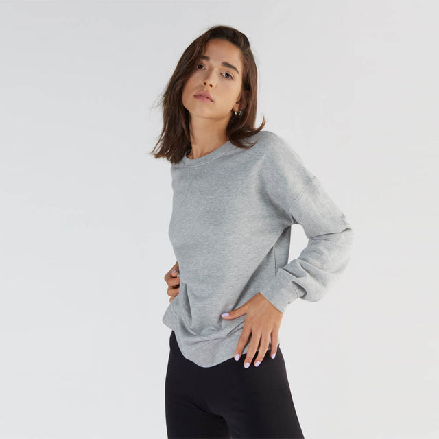 Women's sports sweatshirt in organic cotton and Tencel