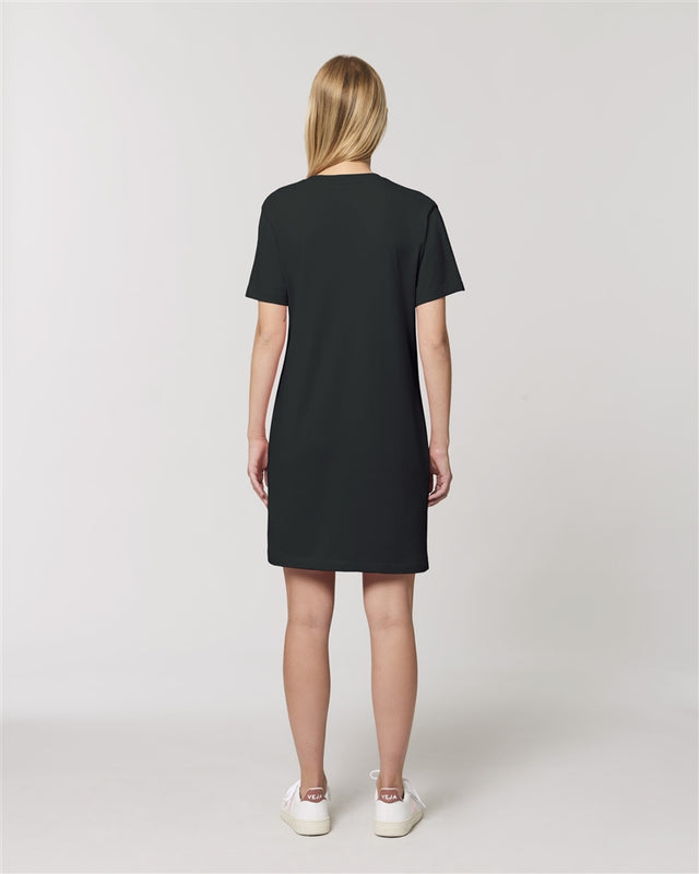 Spinner T-shirt dress in organic cotton