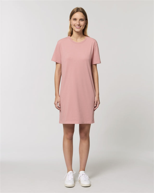 Spinner T-shirt dress in organic cotton