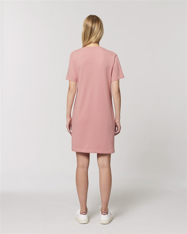 Spinner T-shirt dress in organic cotton