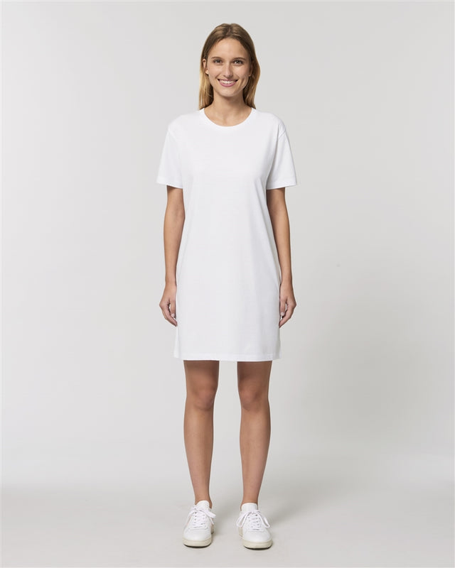 Spinner T-shirt dress in organic cotton