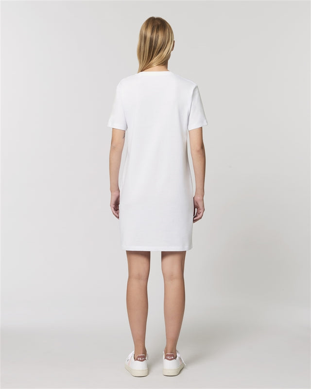 Spinner T-shirt dress in organic cotton