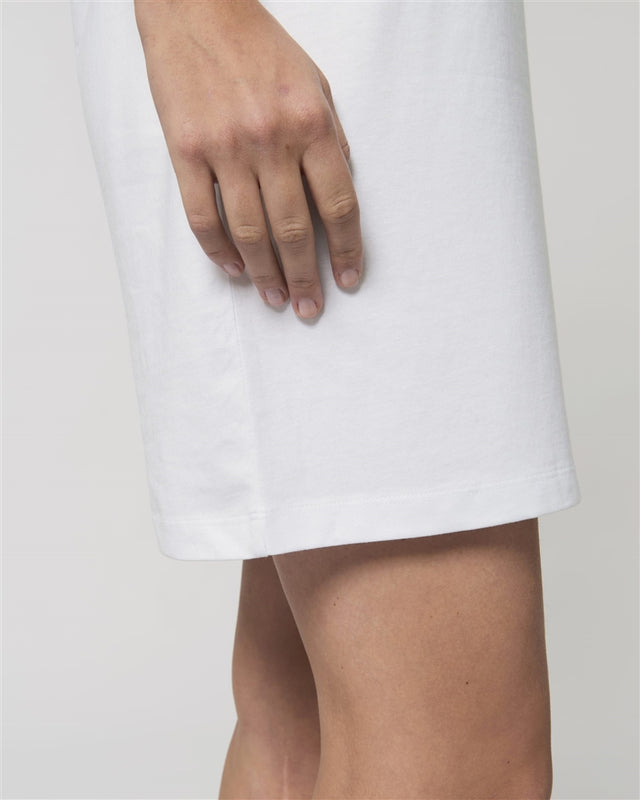 Spinner T-shirt dress in organic cotton