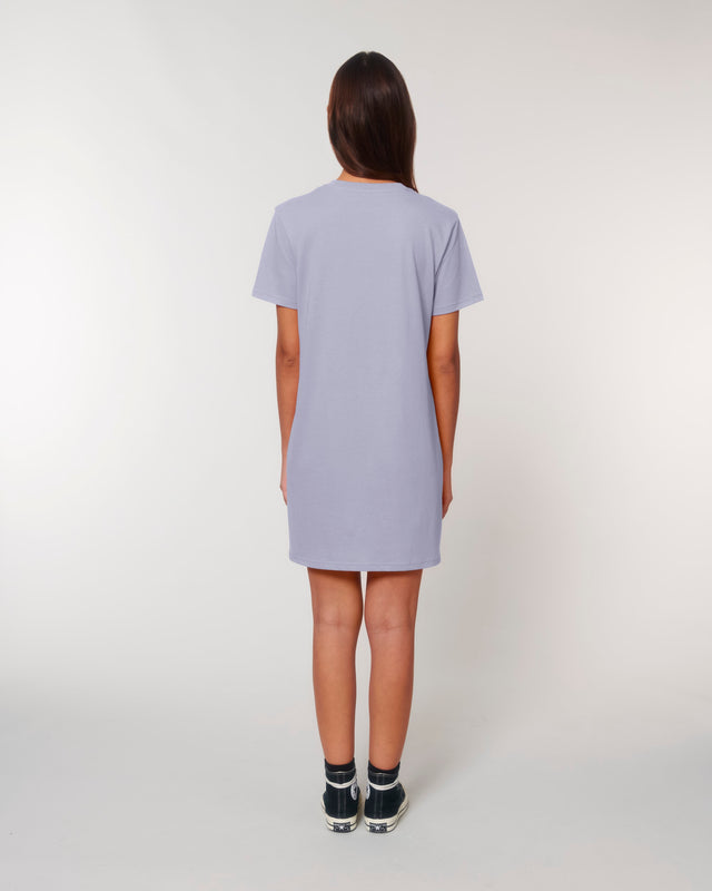 Spinner T-shirt dress in organic cotton