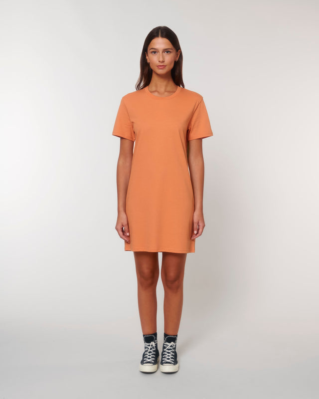 Spinner T-shirt dress in organic cotton