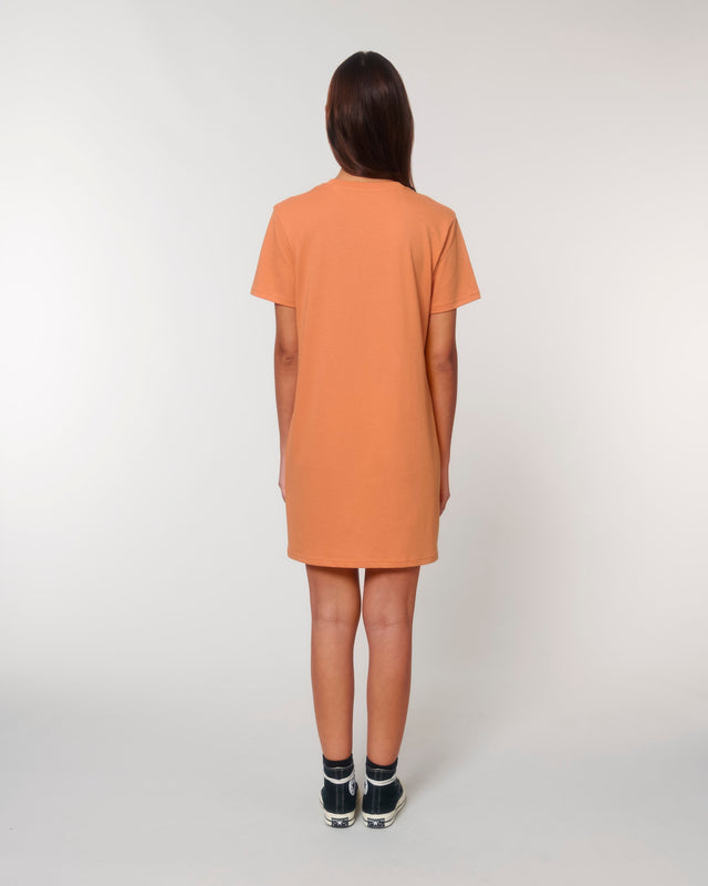 Spinner T-shirt dress in organic cotton