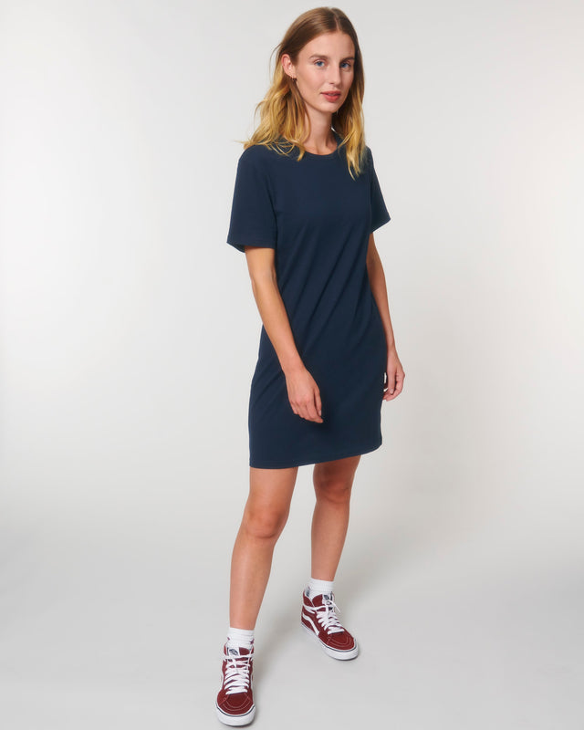 Spinner T-shirt dress in organic cotton