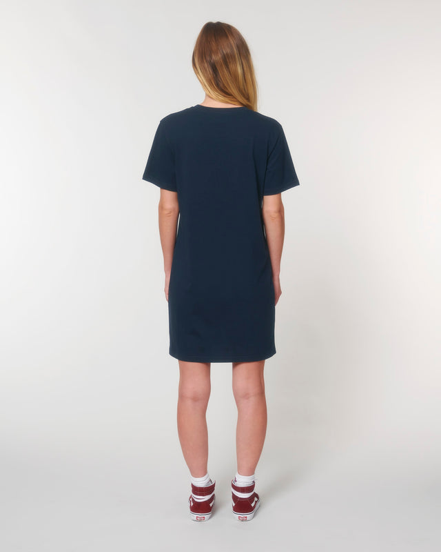 Spinner T-shirt dress in organic cotton