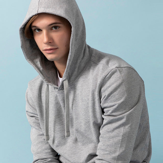 EasyBio men's sweatshirt with hood in organic cotton