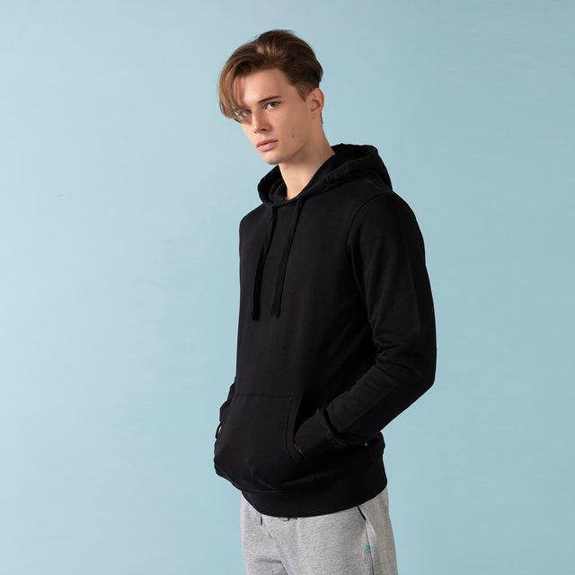 EasyBio men's sweatshirt with hood in organic cotton