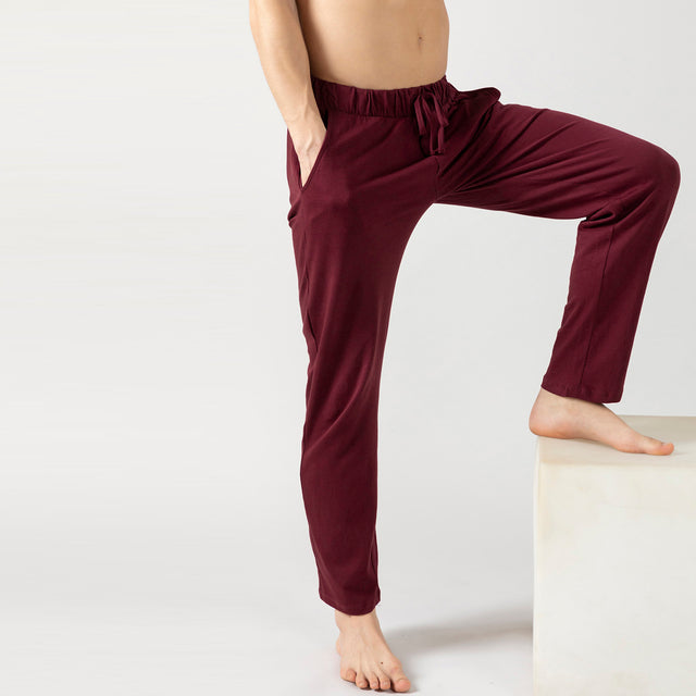 Lightweight sports and leisure trousers for men in organic cotton