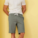 Green organic cotton men's shorts