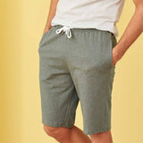 Green organic cotton men's shorts