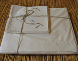 Double bed sheets in organic cotton, set of 4 pieces