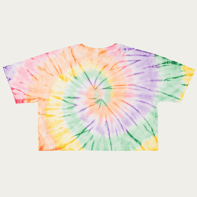 T-shirt taglio corto TIE DYE da donna in cotone biologico