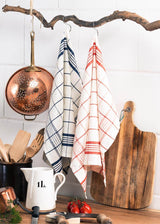 Helsinki tea towels in organic linen and cotton