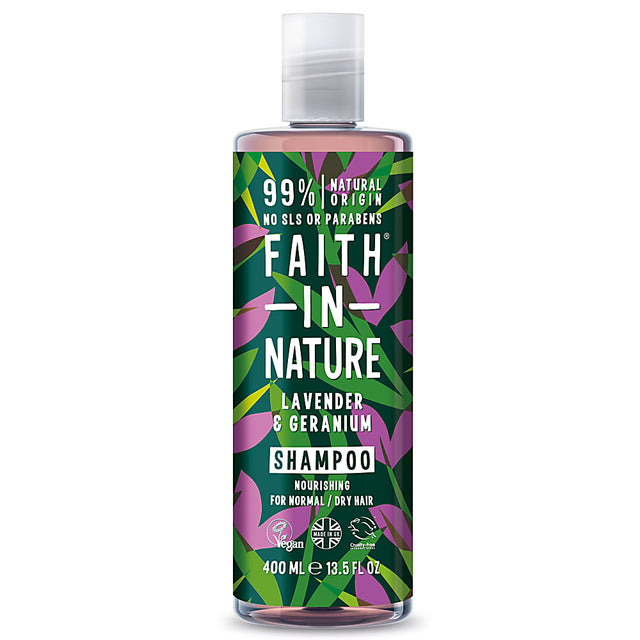 Faith - Lavender &amp; Geranium Vegan Shampoo 400 ml