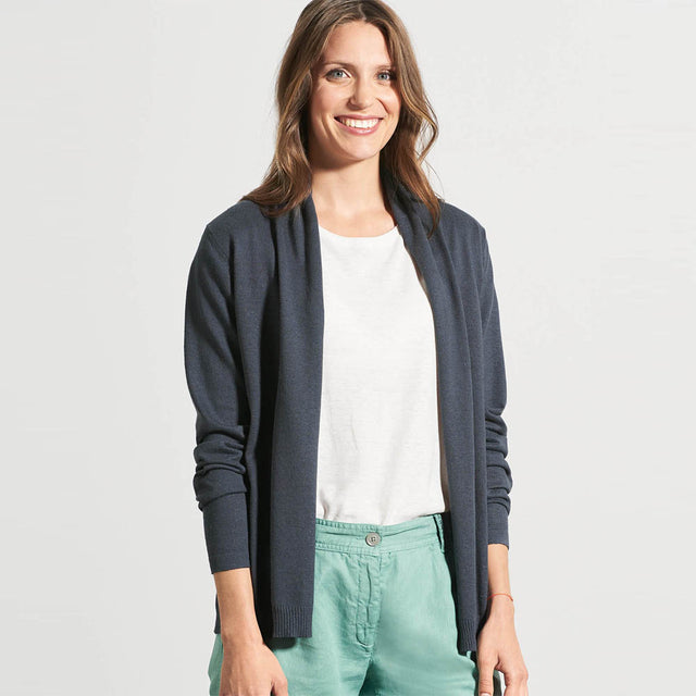 Women's cardigan in hemp and organic cotton