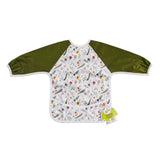 Waterproof bib for baby food with sleeves