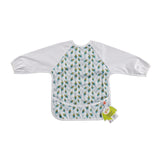 Waterproof bib for baby food with sleeves