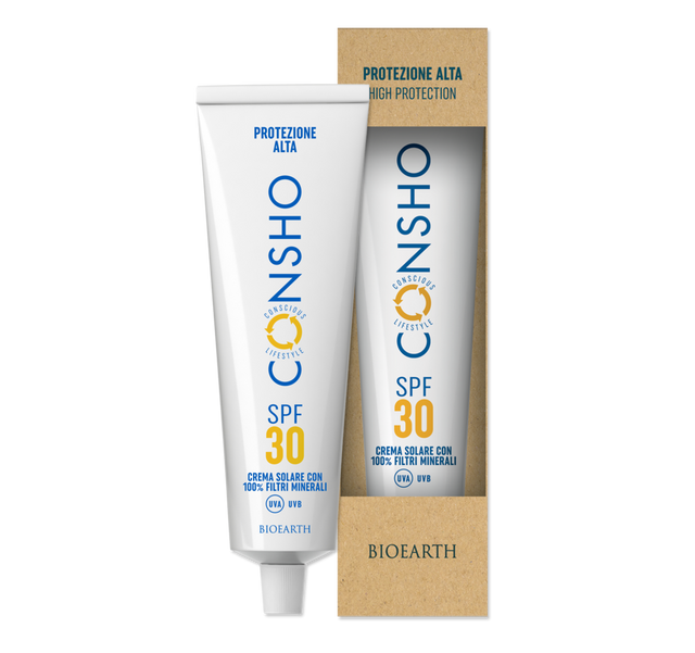 Bioearth CONSHO - Crema solare 100% minerale SPF30