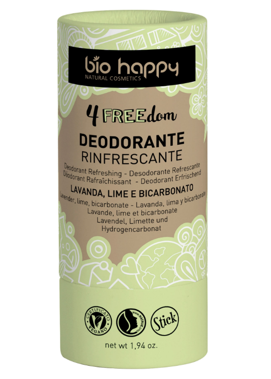 4FREEdom solid refreshing deodorant lavender, lime and bicarbonate