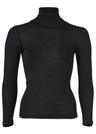 Women's turtleneck sweater in organic wool and silk