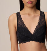 Bralette bra with beech vegetable fiber lace