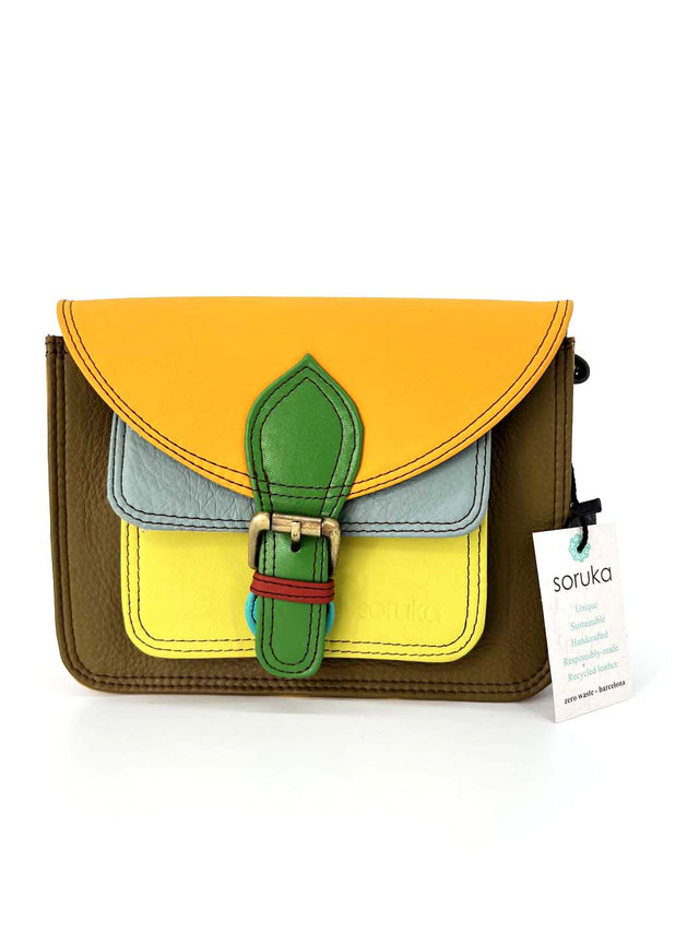 PREMIUM Pocket bag in Fairtrade recycled leather