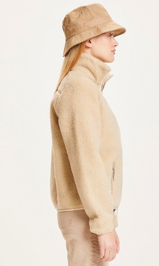 Women's Teddy jacket in recycled polyester plush