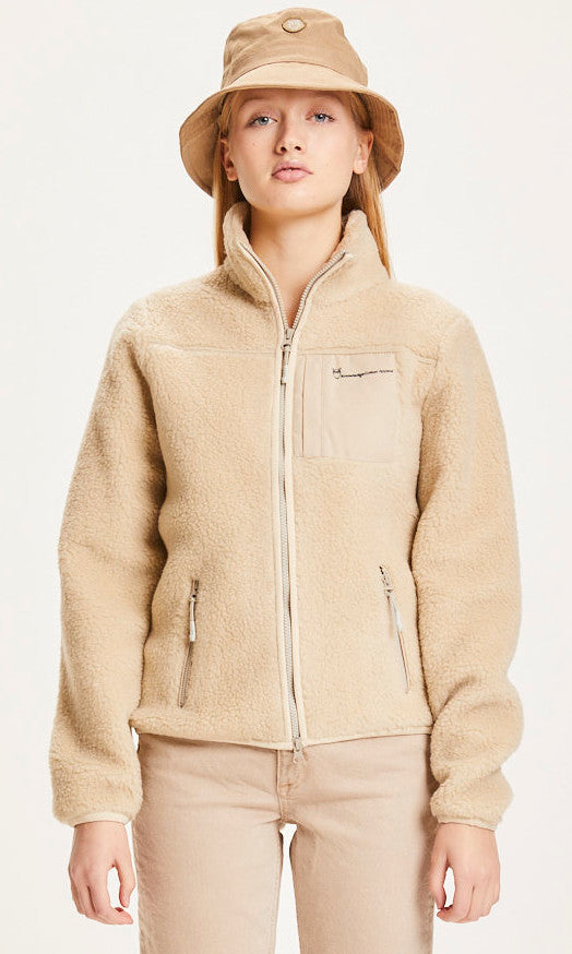 Women's Teddy Jacket in Recycled Polyester Plush