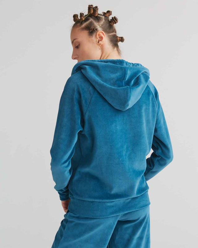 Nicky women's organic cotton chenille hooded sweatshirt