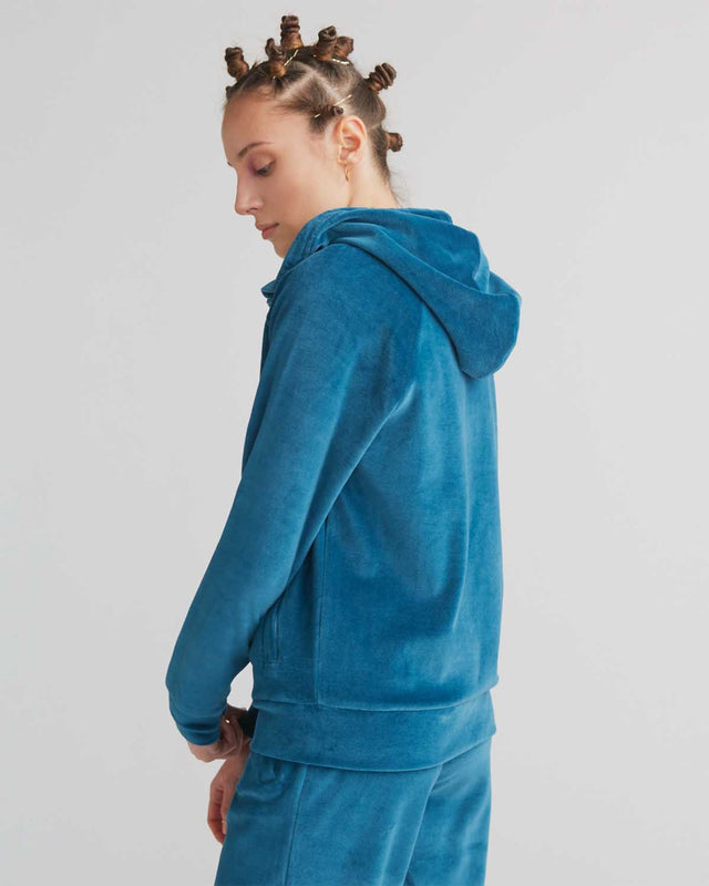 Nicky women's organic cotton chenille hooded sweatshirt