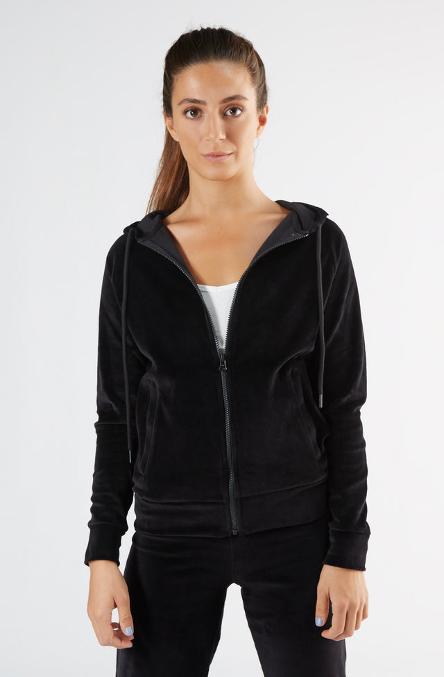 Nicky women's organic cotton chenille hooded sweatshirt