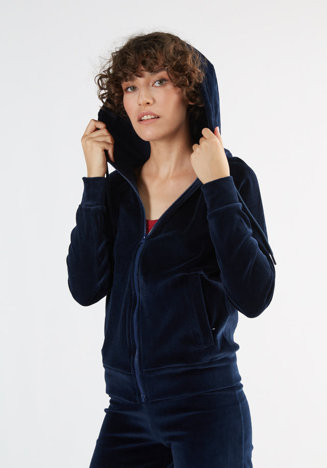 Nicky Women's Hooded Jacket in Organic Cotton Chenille