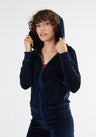 Nicky Women's Hooded Jacket in Organic Cotton Chenille